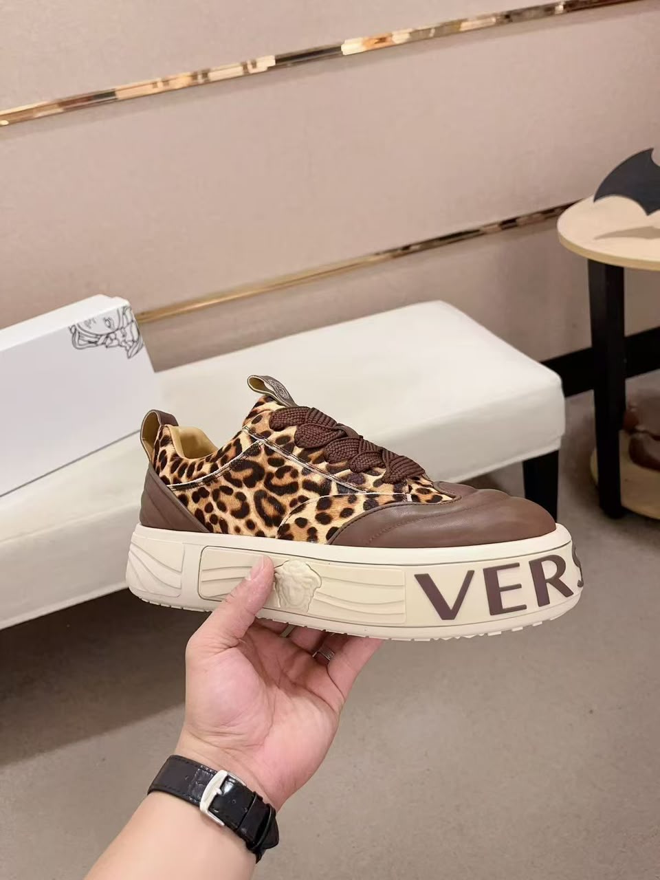 Premium Chunky Animal Print Sneakers