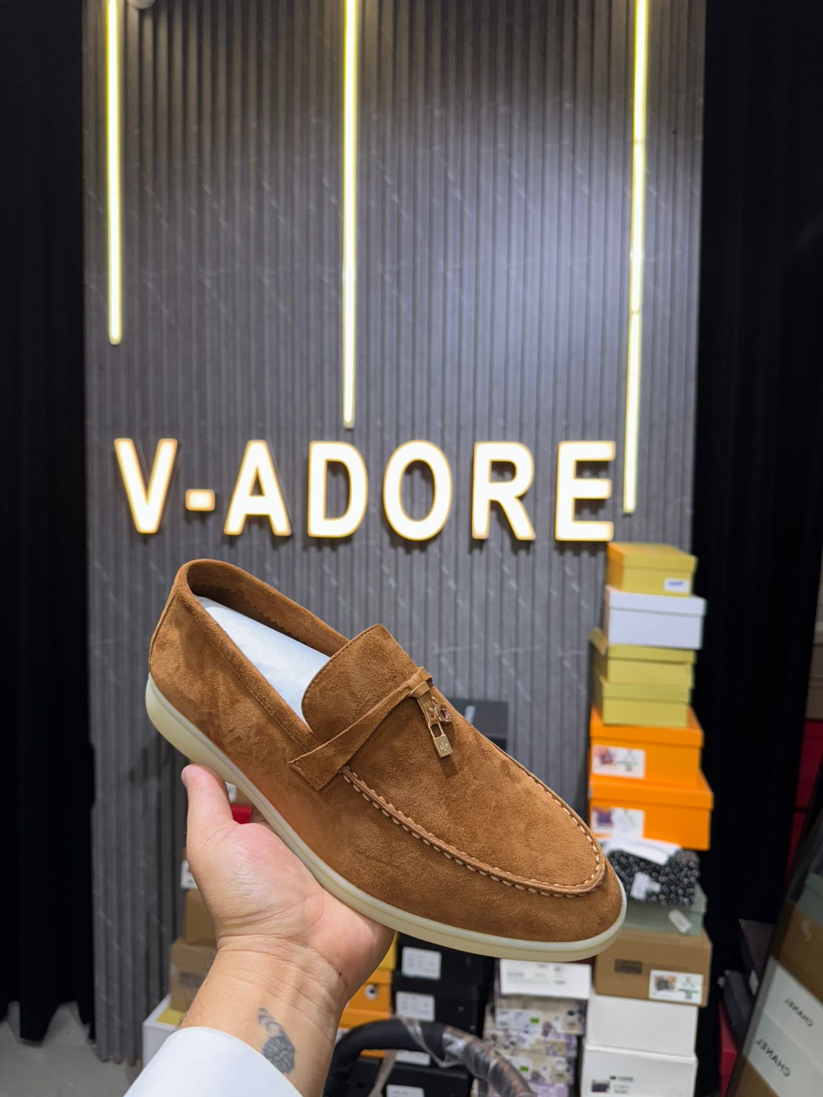 Premium Suede Charm Loafers