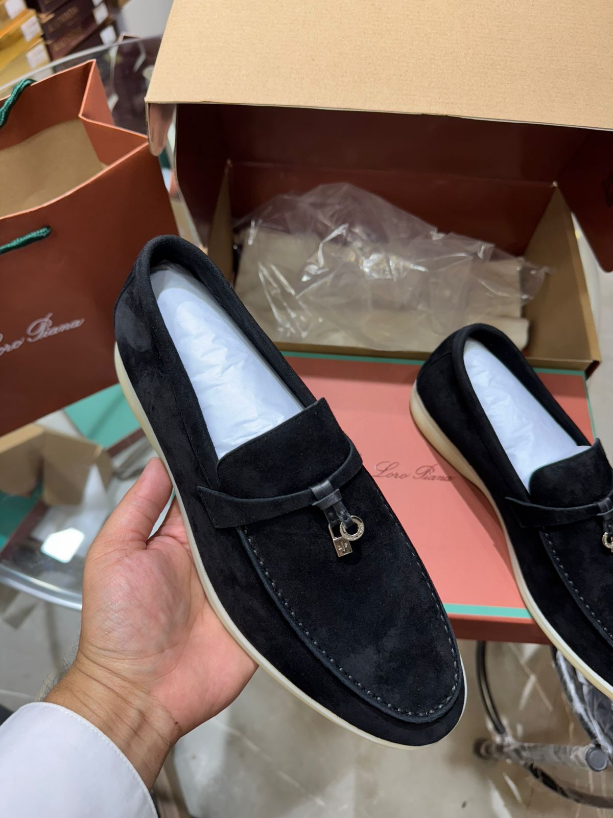 Premium Suede Charm Loafers