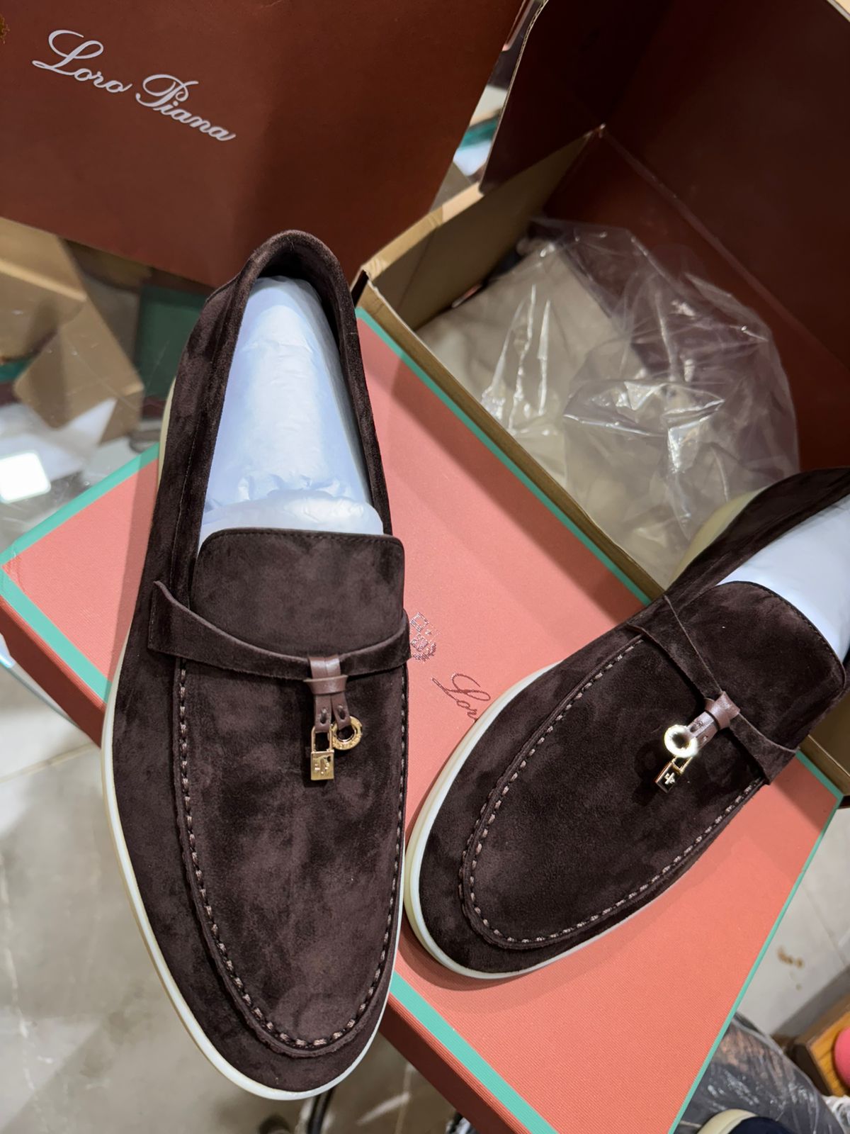 Premium Suede Charm Loafers