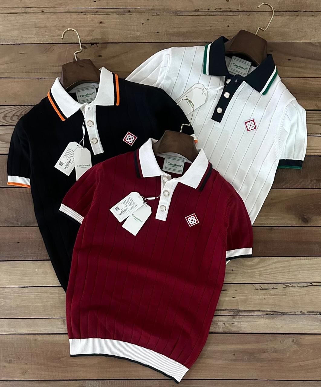 Premium Ribbed Knit Polo
