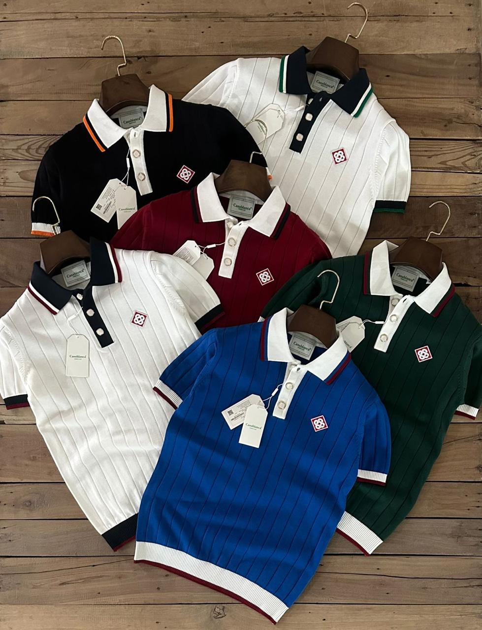 Premium Ribbed Knit Polo