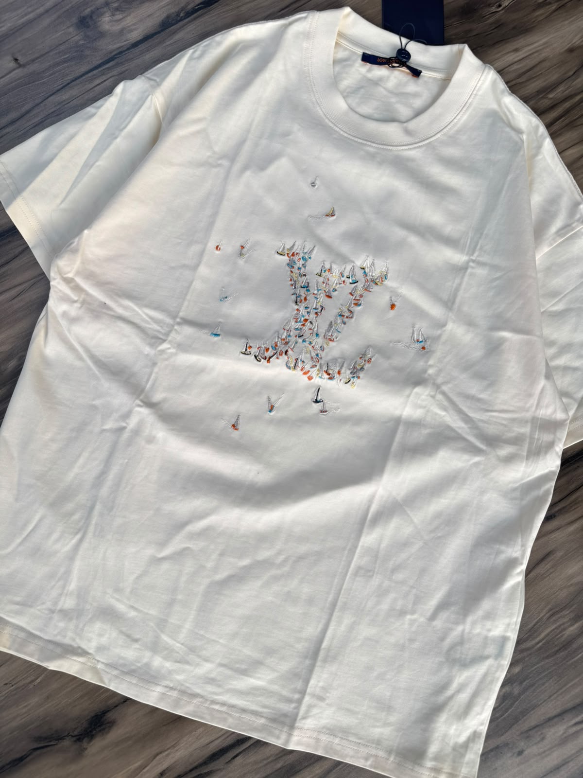 Royal Blossom Embroidered T-Shirt