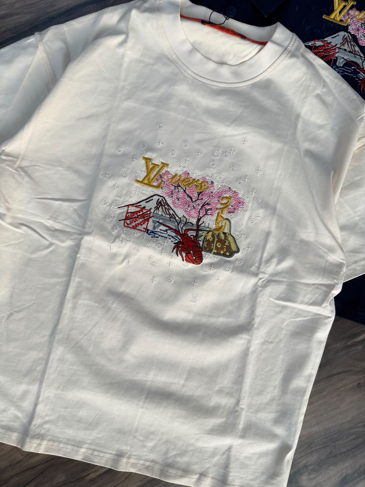 Royal Blossom Embroidered T-Shirt