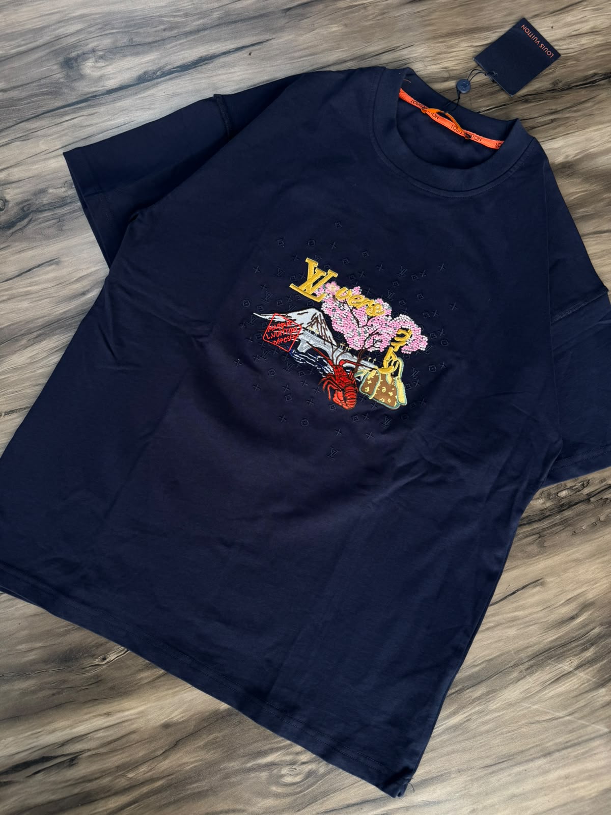 Royal Blossom Embroidered T-Shirt